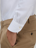 Shirt man xacus solid colour twill white_5