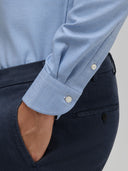Shirt man xacus solid colour twill deep sky blue_5