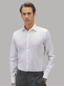 Shirt man xacus solid colour twill white_3