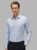 Shirt man xacus solid colour twill light blue_3