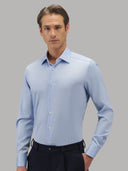 Shirt man xacus solid colour twill deep sky blue_3