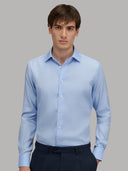 Shirt man xacus solid colour oxford light blue_3