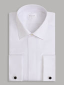 Shirt man xacus solid colour twill white_1