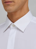 Shirt man xacus solid colour twill white_2