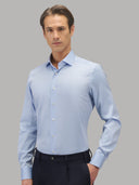 Shirt man xacus solid colour twill deep sky blue_3