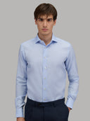 Shirt man xacus solid colour oxford light blue_3