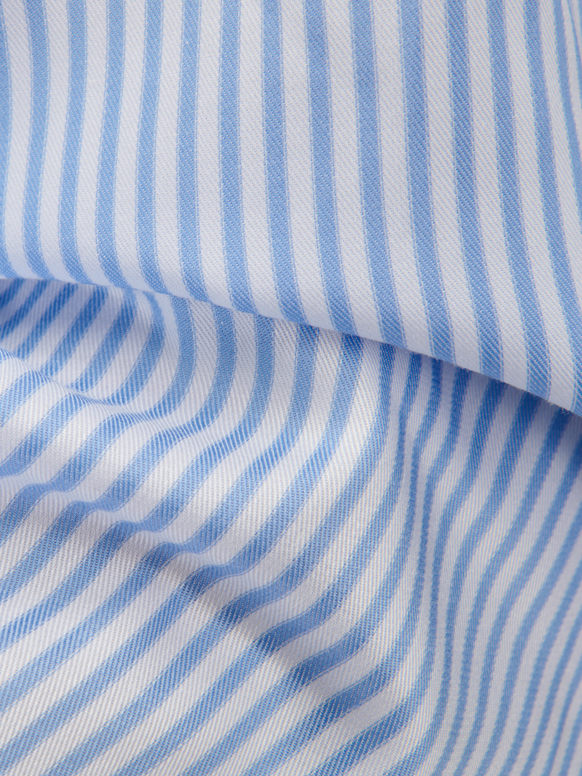Shirt Collar Small Cutaway Stripe Twill Light Blue