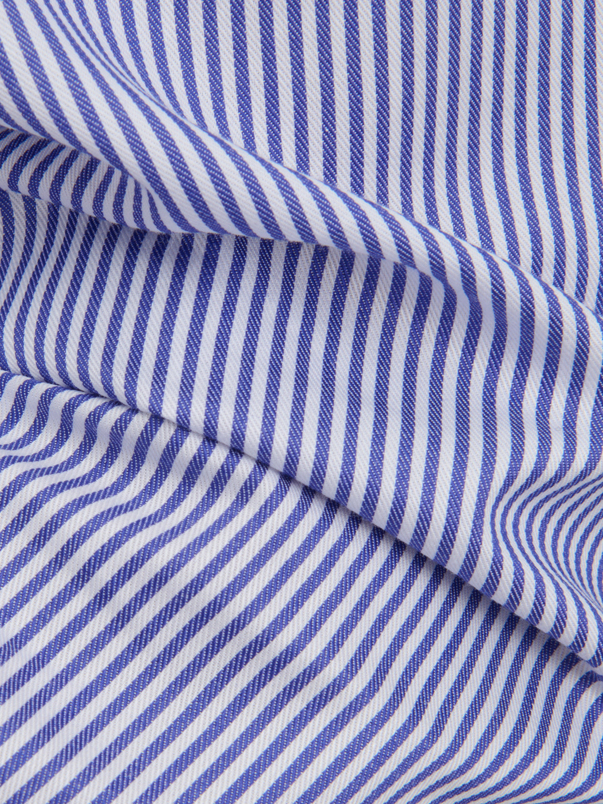 Shirt Collar Small Cutaway Stripe Twill Blue
