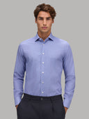Shirt man xacus check twill dark blue_3