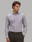 Shirt man xacus stripe twill brown_6
