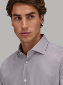 Shirt man xacus stripe twill brown_7