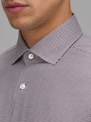 Shirt man xacus check twill brown_2