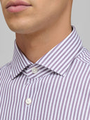 Shirt man xacus stripe twill wine_2