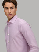 Shirt man xacus solid colour twill dark pink_6