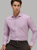 Shirt man xacus solid colour twill dark pink_7