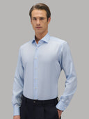 Shirt man xacus solid colour twill light blue_3