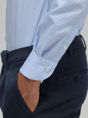 Shirt man xacus stripe twill light blue_5