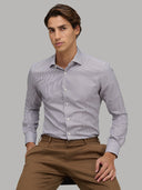 Shirt man xacus stripe twill dark brown_7