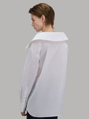 Shirt woman xacus solid colour poplin white_3