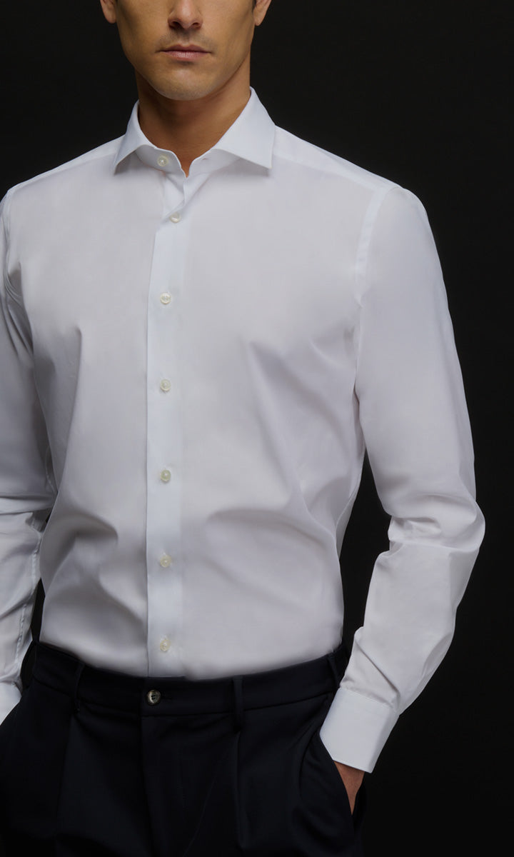 Mat‼️MURRAL Dipsacus shirt (White) Men's White Shirts: Linen & Slim Fit Styles - Xacus