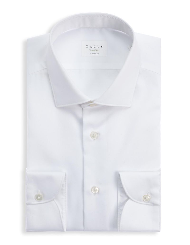 White Twill Solid colour Shirt Collar small cutaway for - Xacus