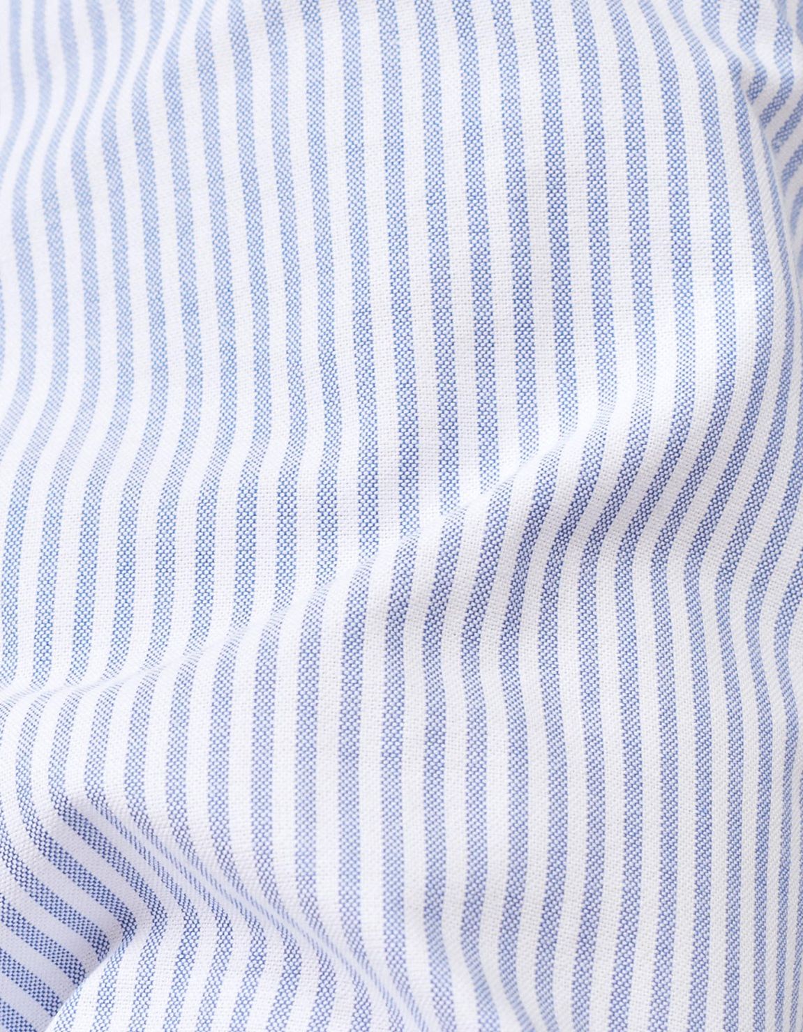 Camicia Collo francese Righe Oxford Blu Tailor Custom Fit 2