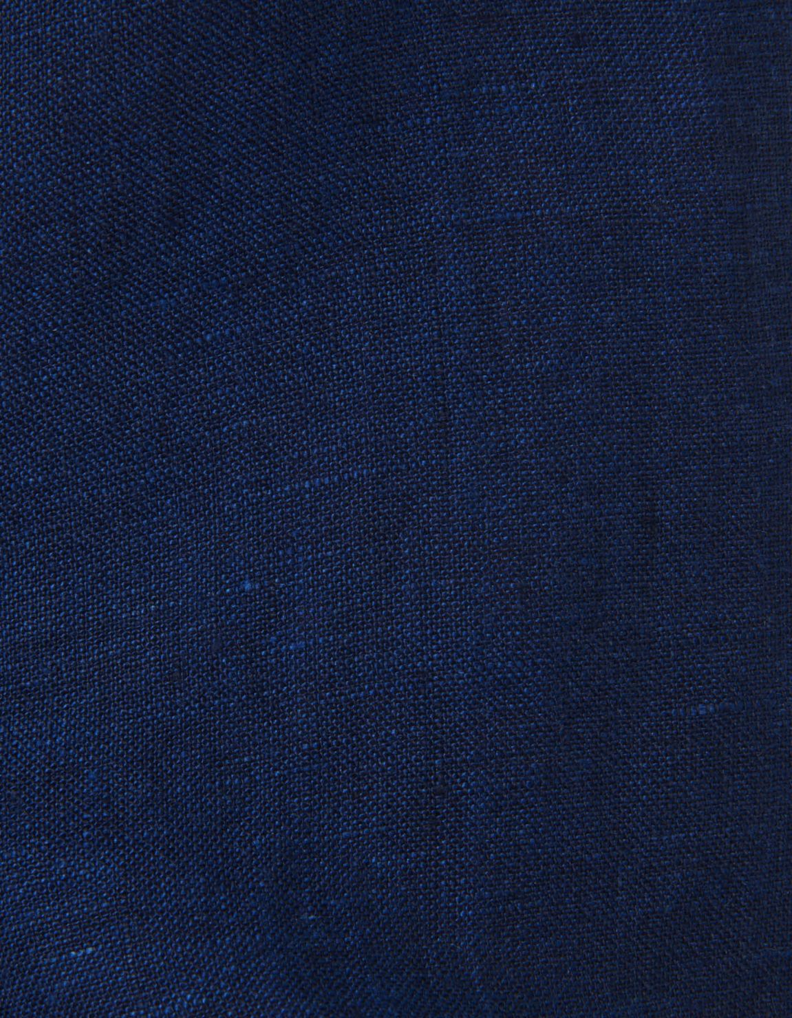 Camisa Cuello francés Liso Lino Azul marino Tailor Custom Fit 4