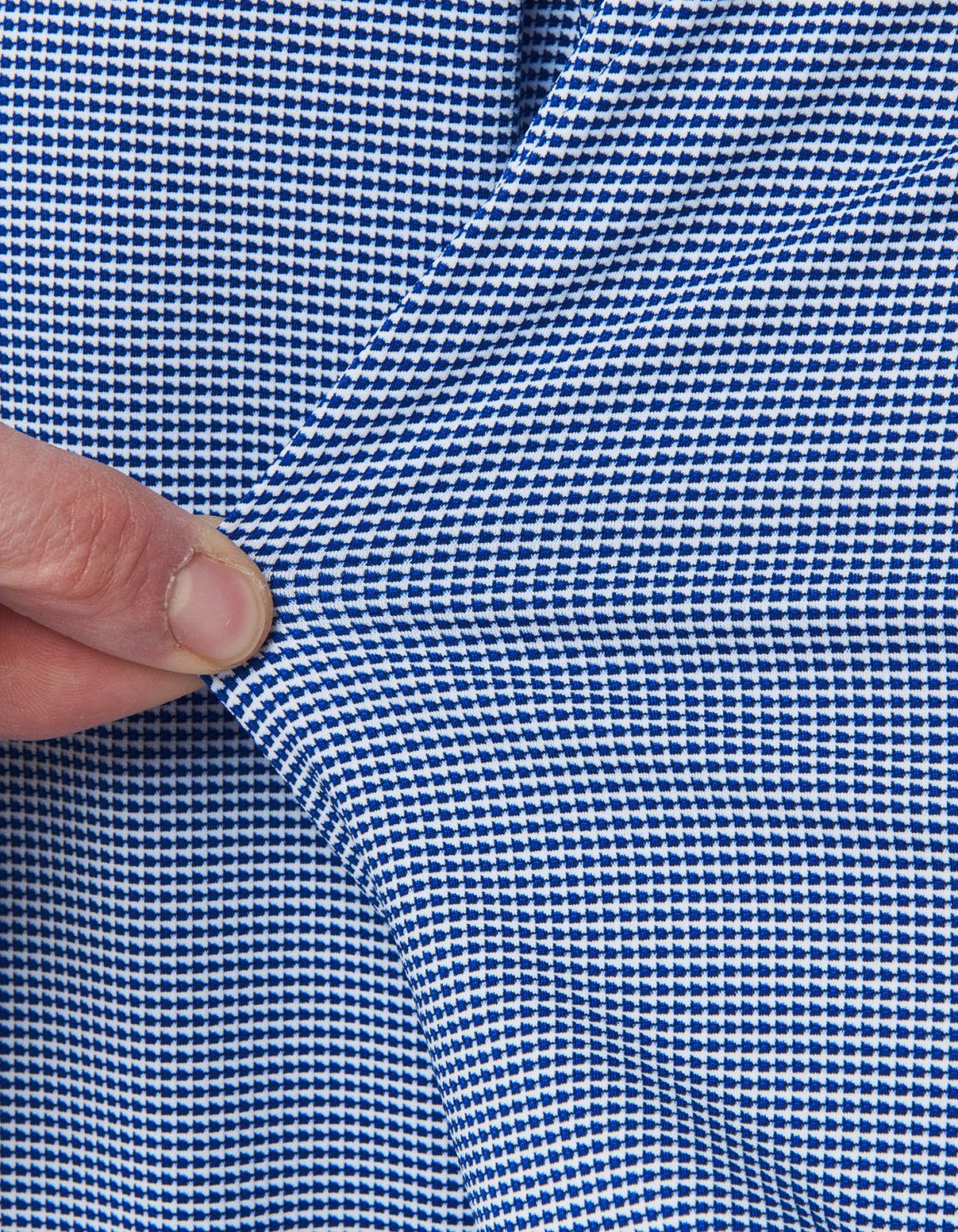 Camisa Cuello francés Liso Texturizado Azul Tailor Custom Fit 4