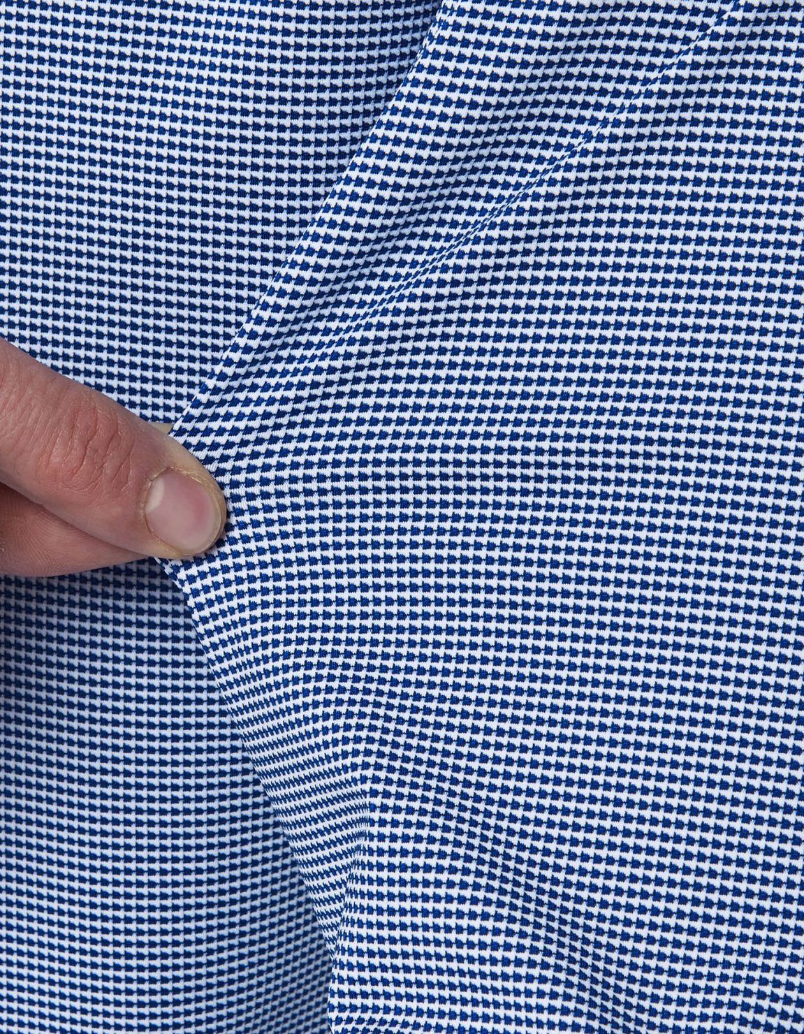 Chemise Col français petit Unie Armuré Bleu Tailor Custom Fit 4