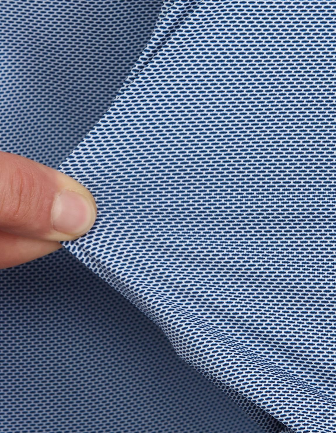 Chemise Col français petit Fantaisie Armuré Bleu Tailor Custom Fit 4