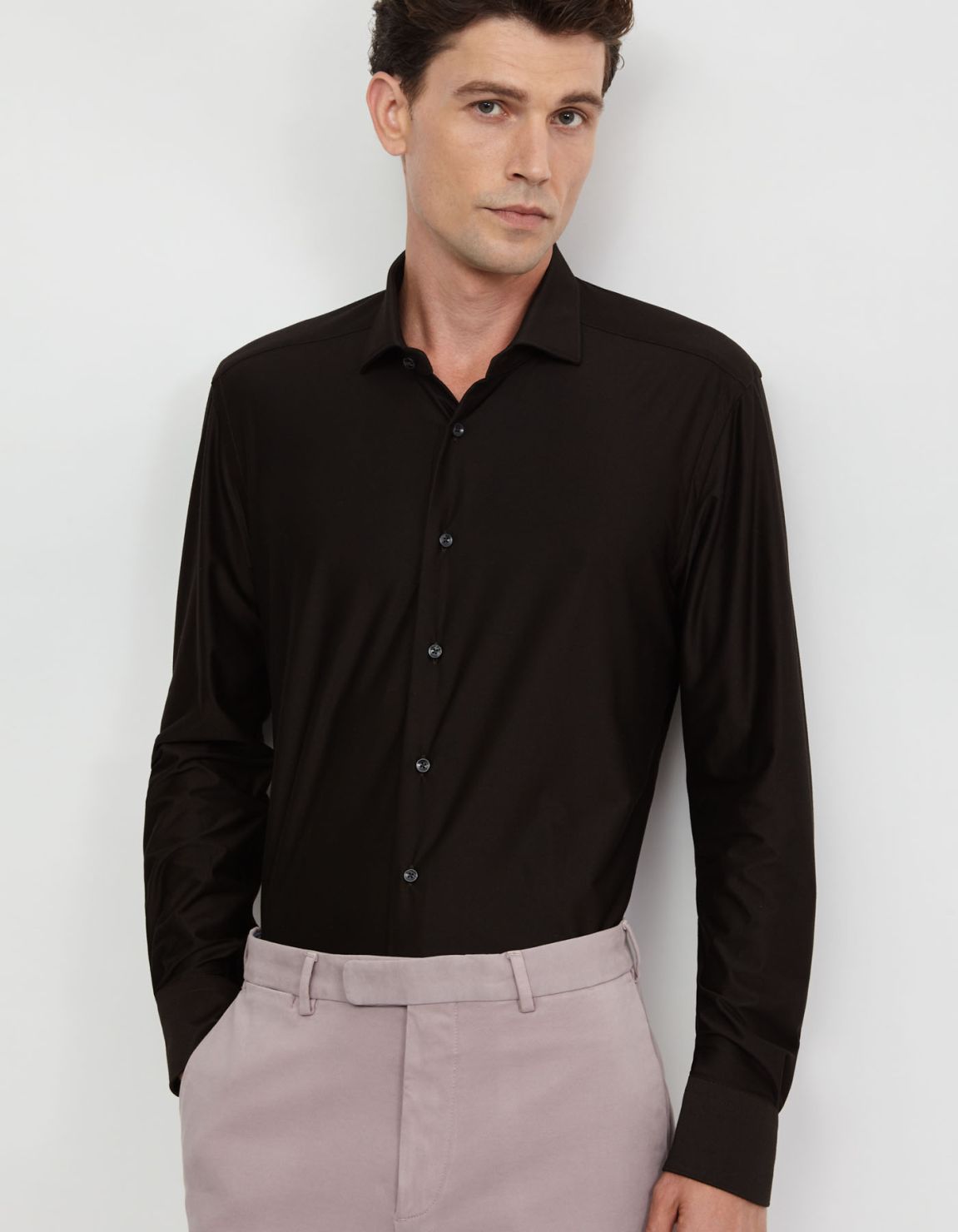 Camicia in micro flanella tecnica Active Twill Tailor Custom Fit 3