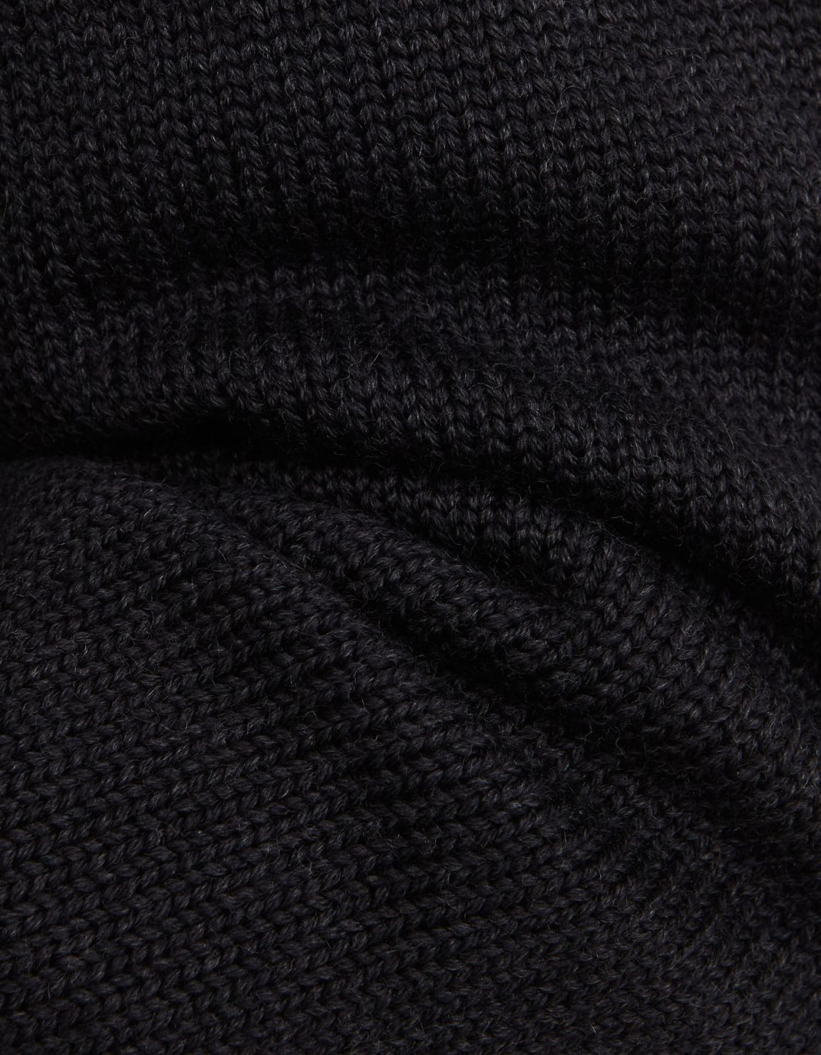 Sweater Dark Grey Fine 5 gauge merino wool yarn Regular Fit 2