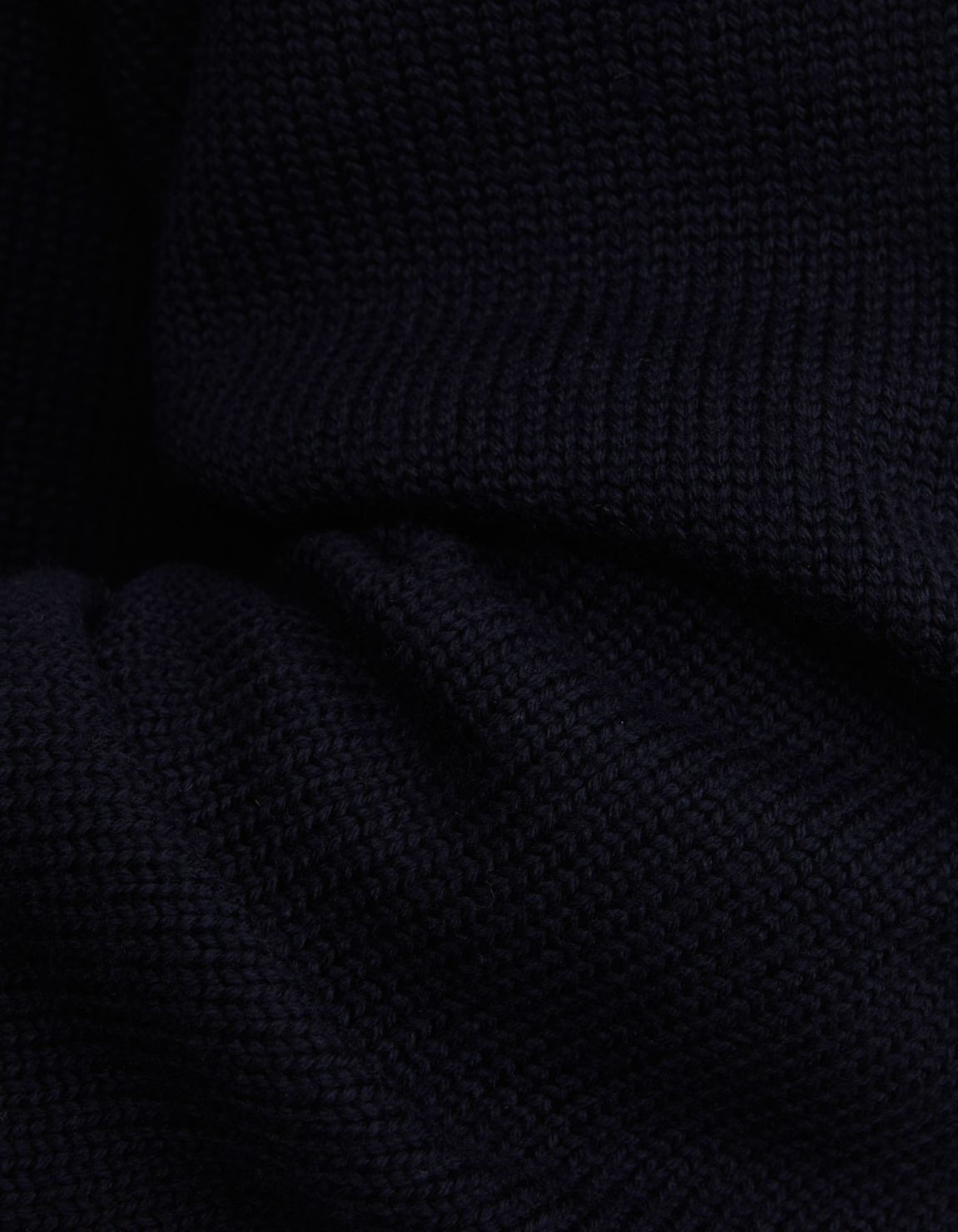 Sweater Navy Blue Fine 5 gauge merino wool yarn Regular Fit 2