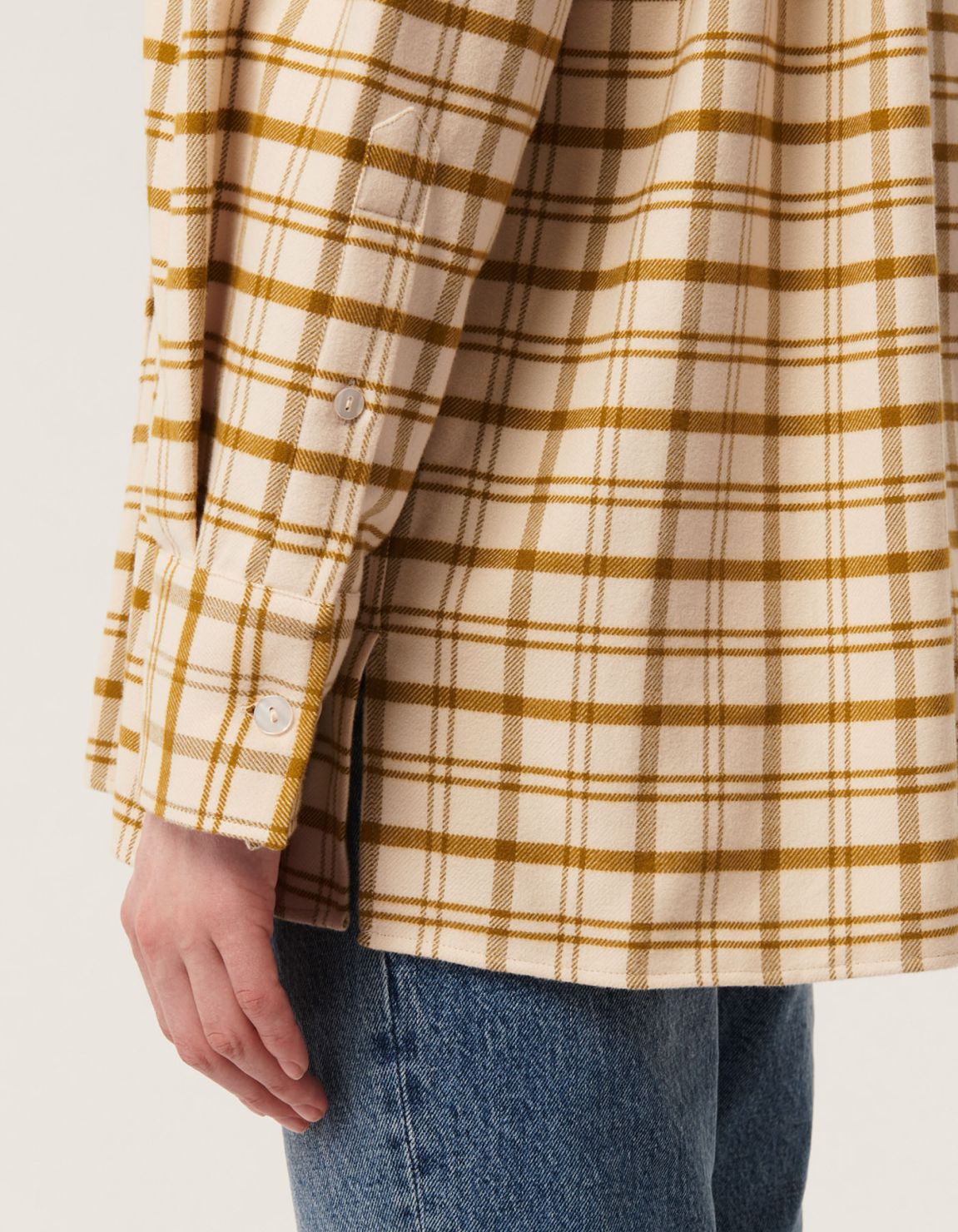 Shirt Mustard Flannel Check Over 4