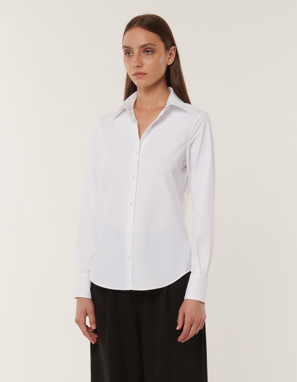 Camicia Bianco Active Tinta Unita Regular Fit 3