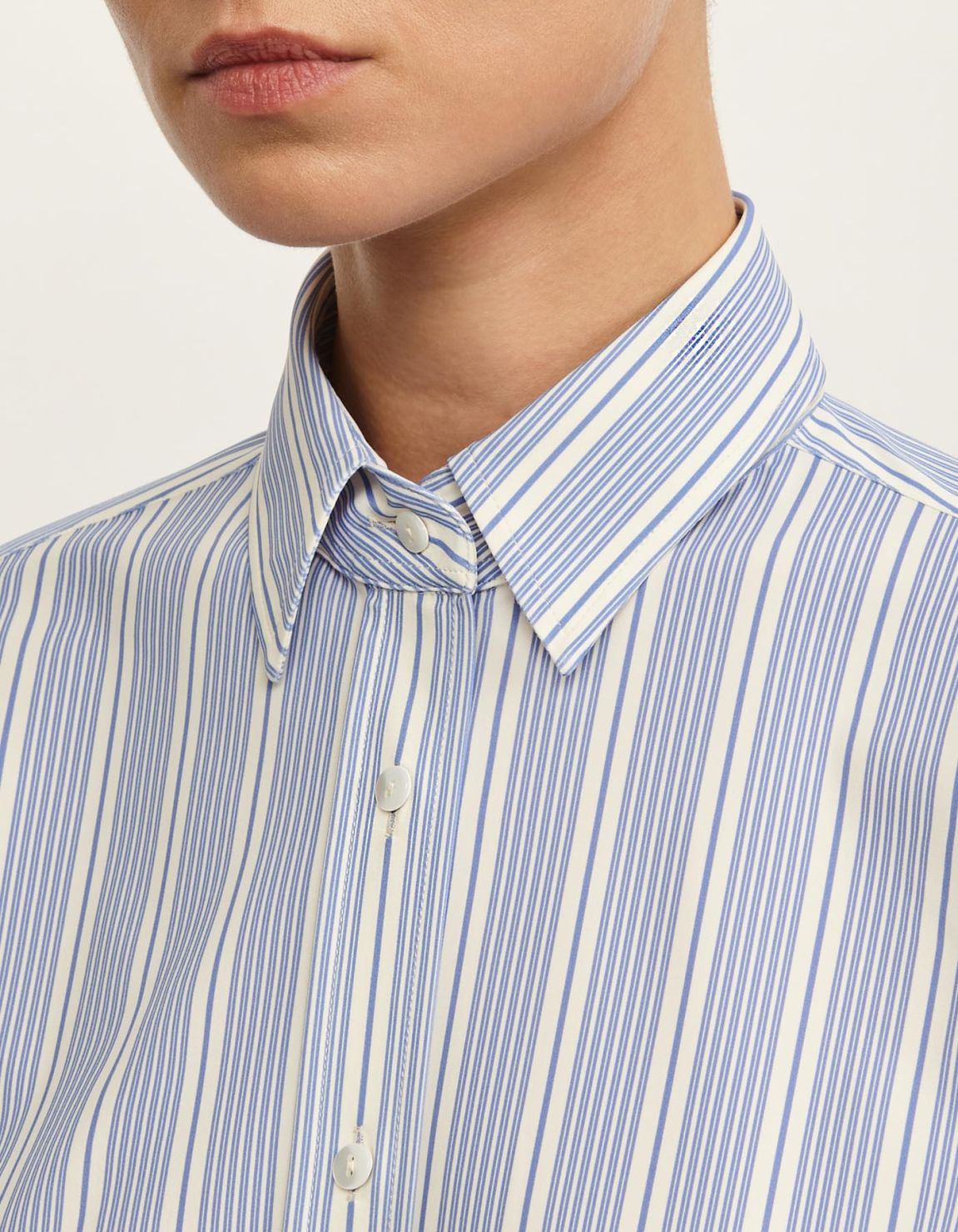 Shirt Light Blue Active Stripe Slim Fit 2