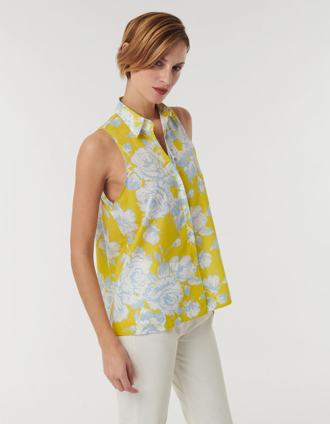 Camicia Giallo Cotone Fantasia Unica 3