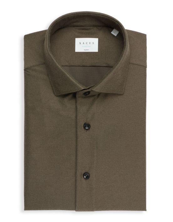 Camicia in micro flanella tecnica Active Twill Tailor Custom Fit