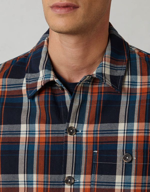 Multicolour Twill Check Shirt Collar spread Tailor Custom Fit hover