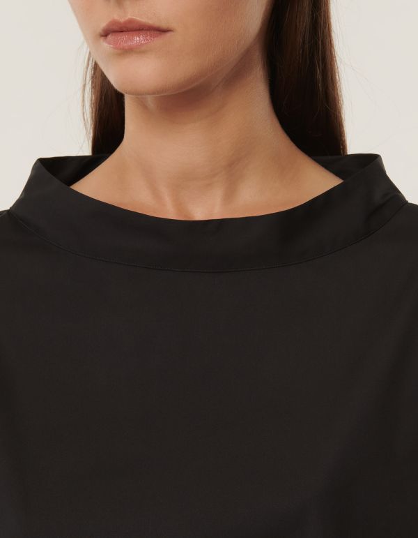 Blouse Black Poplin One Size hover